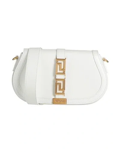 Versace Woman Cross-body Bag White Size - Calfskin