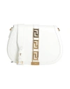 Versace Woman Cross-body Bag White Size - Leather