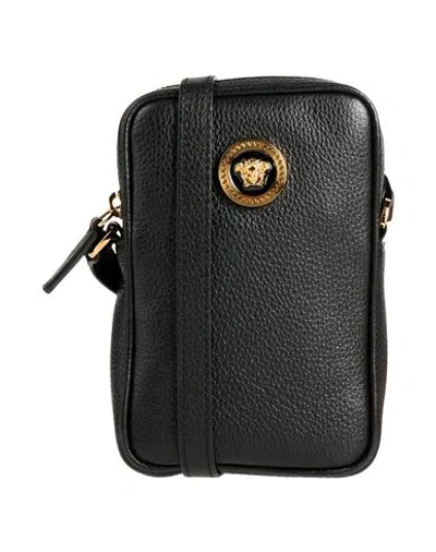 Versace Woman Cross-body Bag Black Size - Leather