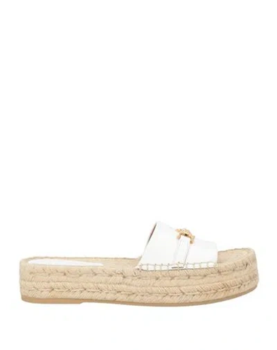 Versace Woman Espadrilles White Size 7 Calfskin