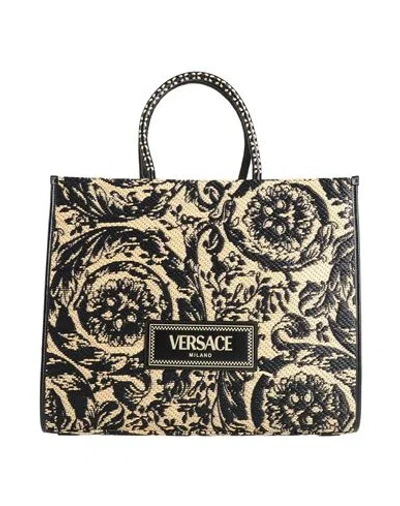 Versace Woman Handbag Black Size - Viscose, Polyester, Cotton