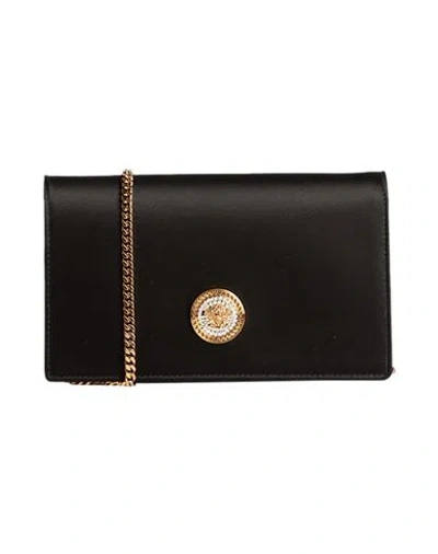 Versace Woman Handbag Black Size - Viscose, Silk