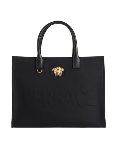 Versace Woman Handbag Black Size - Cotton