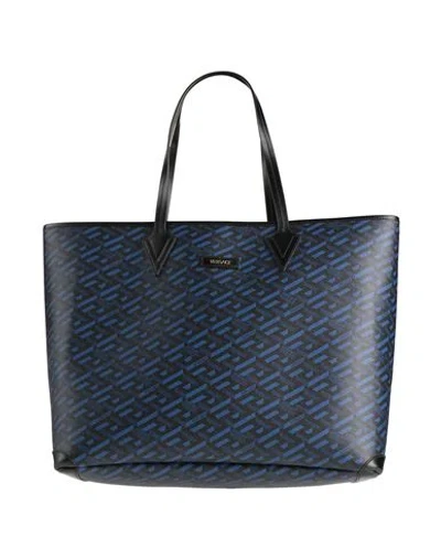 Versace Woman Handbag Blue Size - Calfskin