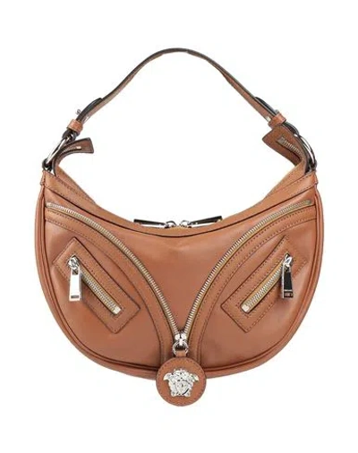 Versace Woman Handbag Brown Size - Calfskin