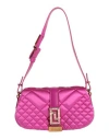 Versace Woman Handbag Fuchsia Size - Viscose, Silk, Lambskin In Pink