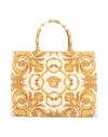 Versace Medusa Barocco Tote Bag In White