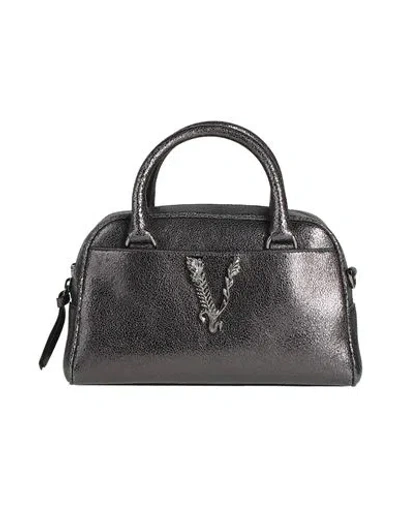 Versace Woman Handbag Lead Size - Calfskin In Black