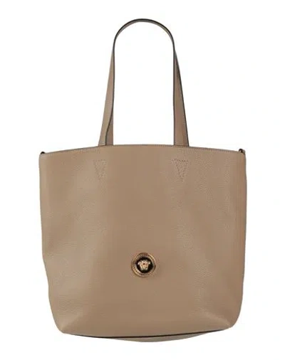 Versace Woman Handbag Light Brown Size - Calfskin In Sand