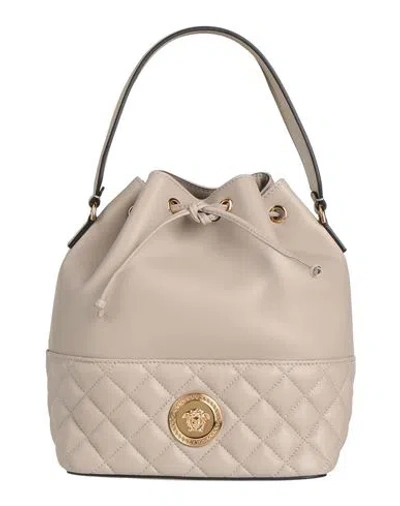Versace Woman Handbag Light Brown Size - Lambskin In Beige