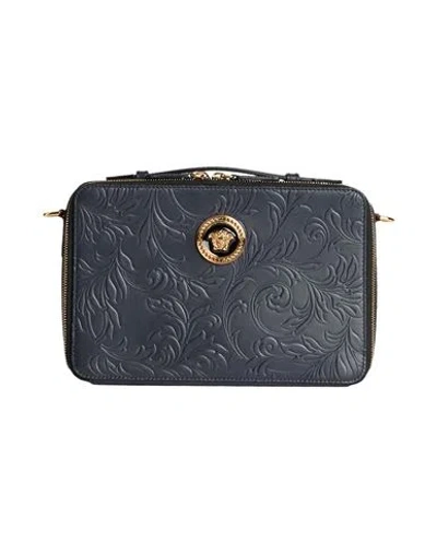 Versace Woman Handbag Midnight Blue Size - Calfskin