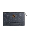 Versace Woman Handbag Midnight Blue Size - Calfskin In Blue