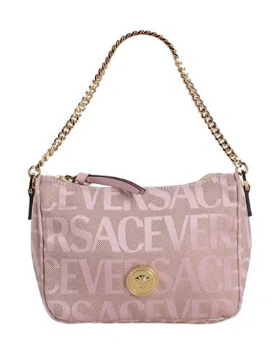 Versace Woman Handbag Pink Size - Polyester, Cotton