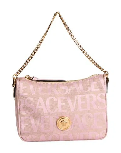 Versace Woman Handbag Pink Size - Polyester, Cotton, Calfskin