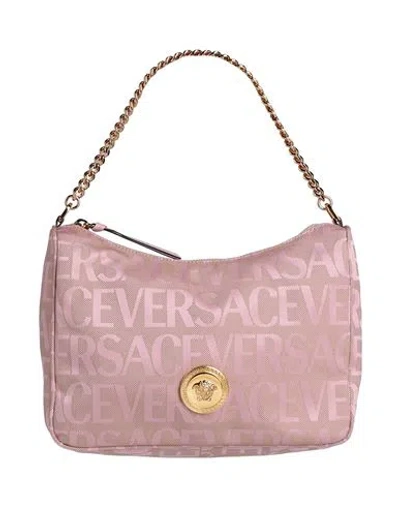Versace Woman Handbag Pink Size - Polyester, Cotton, Calfskin