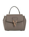 Versace Woman Handbag Taupe Size - Calfskin In Grey