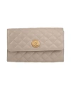 Versace Woman Handbag Taupe Size - Lambskin In Grey