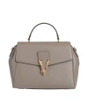 Versace Woman Handbag Taupe Size - Leather In Grey