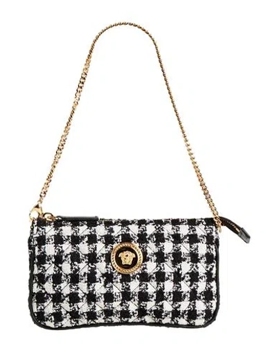Versace Woman Handbag White Size - Wool, Metal
