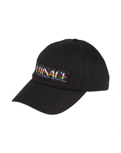 Versace Woman Hat Black Size 7 ⅜ Cotton