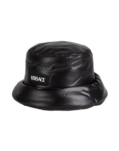 Versace Woman Hat Black Size 7 ⅜ Polyamide