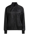 Versace Woman Jacket Black Size 10 Polyamide, Polyester In Black