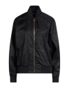 Versace Woman Jacket Black Size 12 Polyamide, Polyester, Elastane In Black