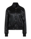 Versace Woman Jacket Black Size 8 Polyamide, Polyester In Black
