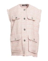 Versace Woman Jacket Light Pink Size 6 Cotton, Polyamide, Polyester