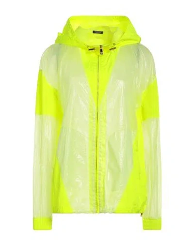 Versace Woman Jacket Acid Green Size 8 Polyamide