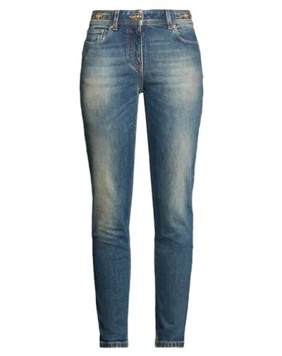 Versace Woman Jeans Blue Size 28 Cotton