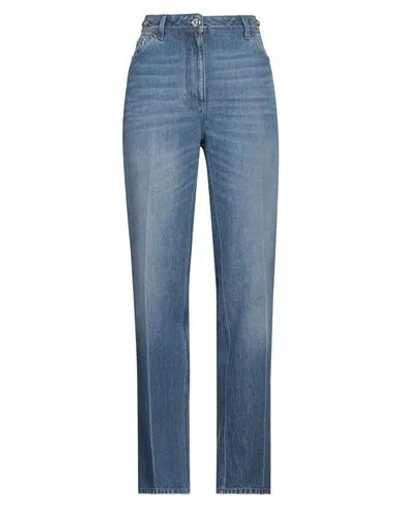 Versace Woman Jeans Blue Size 28 Cotton