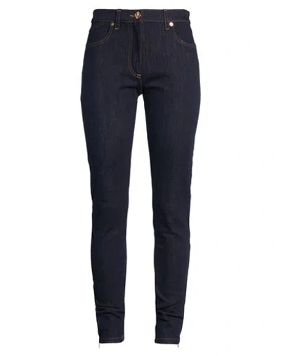 Versace Woman Jeans Blue Size 32 Cotton, Elastane, Viscose, Polyamide