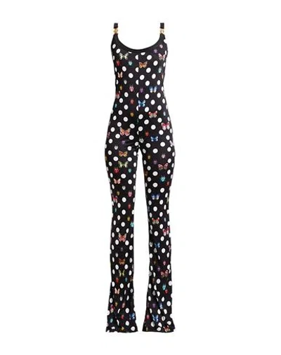 Versace Woman Jumpsuit Black Size 6 Viscose, Acetate