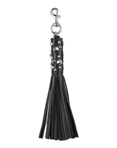 Versace Woman Key Ring Black Size - Calfskin