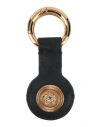 Versace Woman Key Ring Black Size - Calfskin In Black