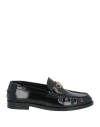 Versace Women's Slip On Embellished Loafer Flats In Black