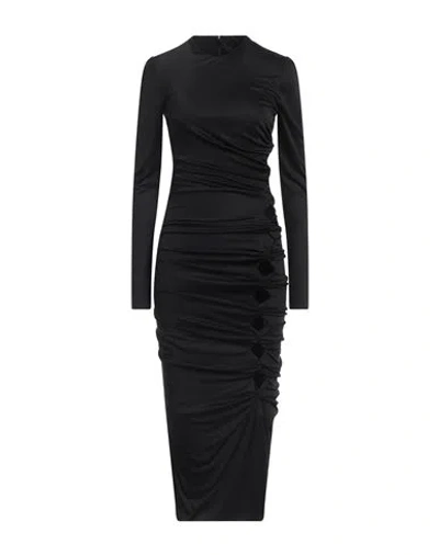 Versace Woman Maxi Dress Black Size 6 Viscose