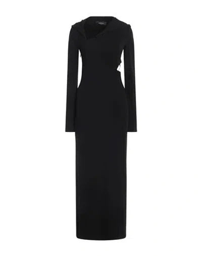 Versace Sustainable Viscose Dress With Cut-out Details In Black