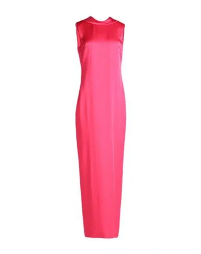Versace Cow Long Dress In Pink