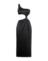 Versace Woman Midi Dress Black Size 10 Polyamide, Elastane In Black
