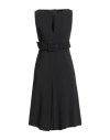 Versace Woman Midi Dress Black Size 2 Viscose, Elastane In Black