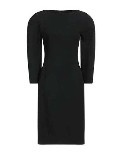 Versace Woman Midi Dress Black Size 4 Acetate, Viscose