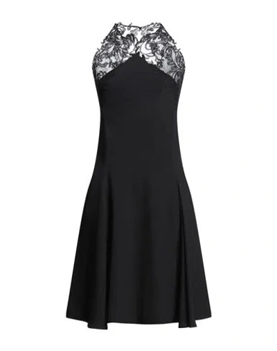 Versace Woman Midi Dress Black Size 6 Acetate, Viscose, Cotton