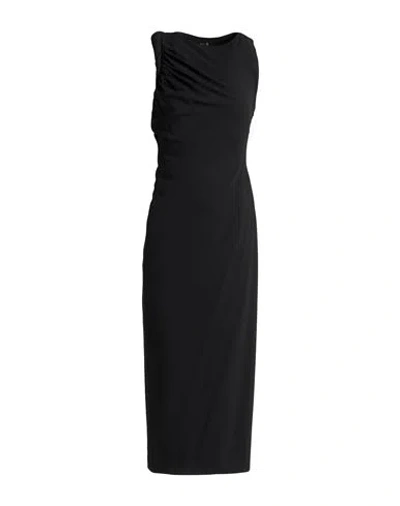 Versace Woman Midi Dress Black Size 8 Viscose, Elastane