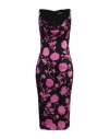 Versace Floral Print Sleeveless Midi Dress In Pink