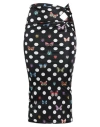 Versace Woman Midi Skirt Black Size 2 Viscose In Black