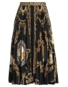 Versace Woman Midi Skirt Black Size 4 Polyester