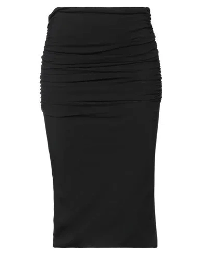 Versace Woman Midi Skirt Black Size 6 Viscose, Elastane