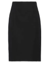 Versace Wool Silk Pencil Skirt In Black